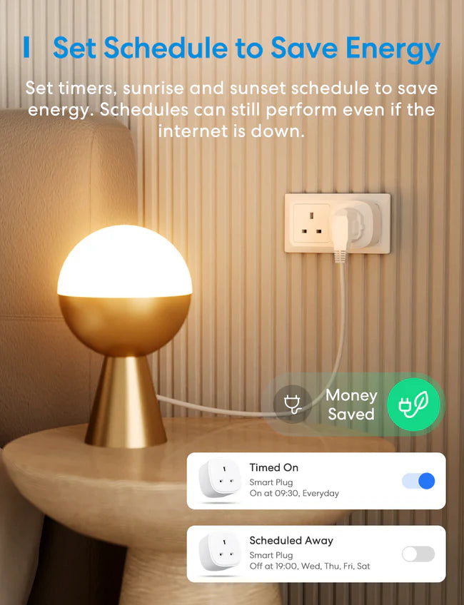 Meross Smart Wi-Fi Plug, MSS210HK(UK Version)