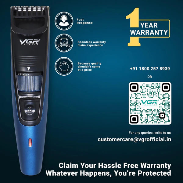 VGR V-052 Cordless Hair & Beard Trimmer - Tic Tac