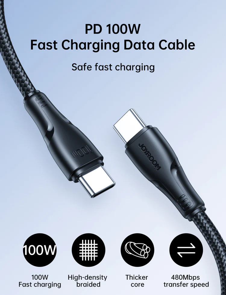 Fast Charging Data Cable  Type-C To Type-C / S-CC100A11 - Tic Tac