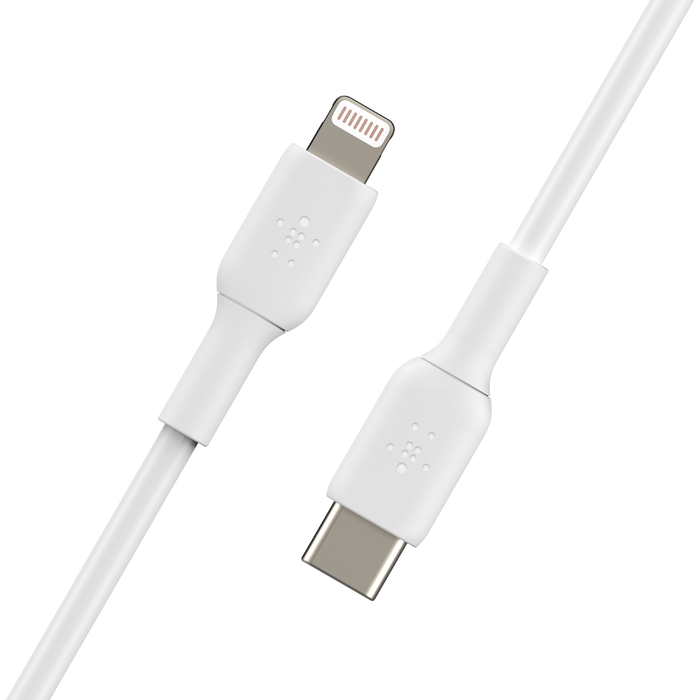 كابل BoostCharge USB-C إلى Lightning (1 متر / 3.3 قدم، أبيض وأسود)