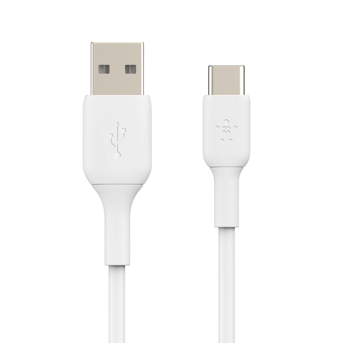 بلكين CAB001bt1MWH كابل USB-C إلى USB-A (1 متر / 3.3 قدم، أبيض)