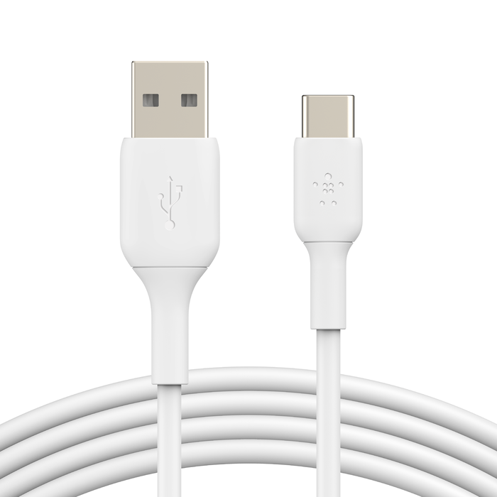 بلكين CAB001bt1MWH كابل USB-C إلى USB-A (1 متر / 3.3 قدم، أبيض)