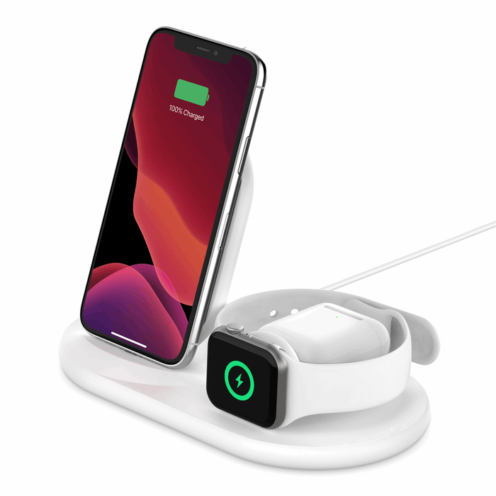 BoostCharge 3-in-1 Wireless Charger for Apple Devices