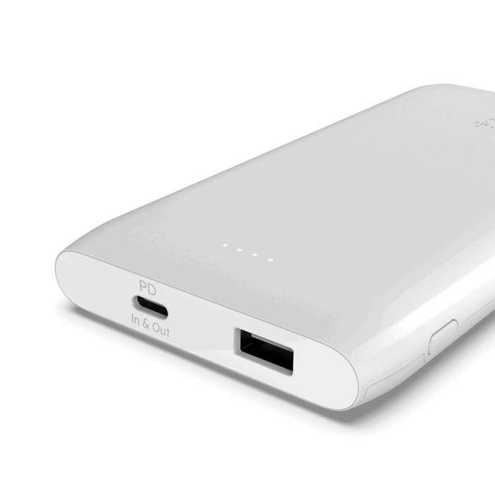 Belkin BPB001btBK 10K USB-C 18W PD Power Bank + USB-C Cable, white - Tic Tac