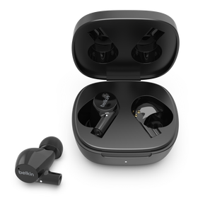 Belkin AUC004btBK SOUNDFORM RISE True Wireless Earbuds, Black