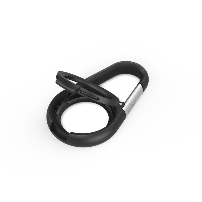 Belkin MSC008btBK Secure Holder with Carabiner for AirTag, Black