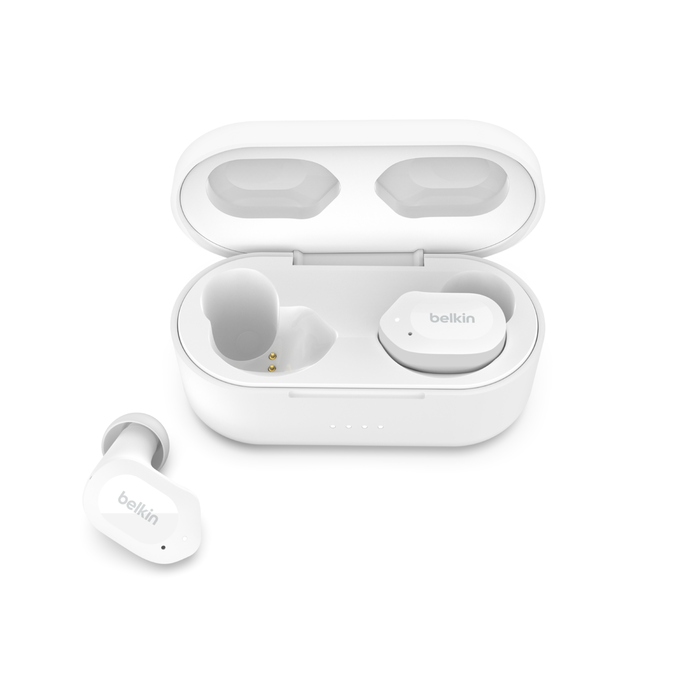 Belkin AUC005btWH SOUNDFORM™ Play True Wireless Earbuds, White