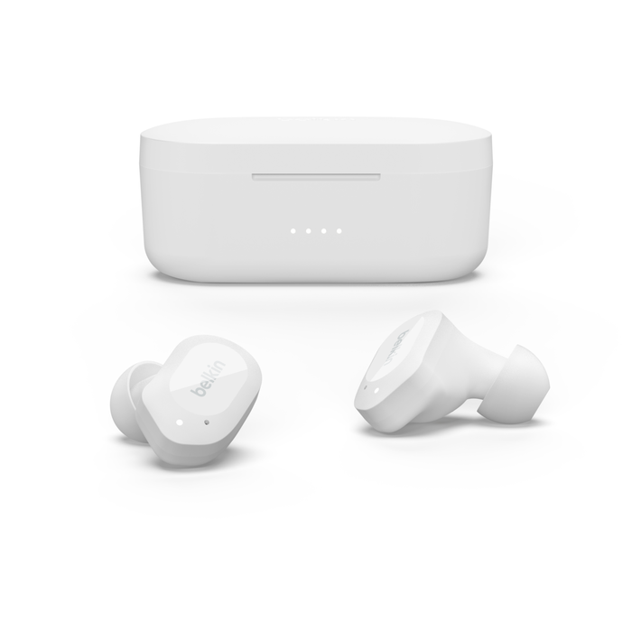 Belkin AUC005btWH SOUNDFORM™ Play True Wireless Earbuds, White