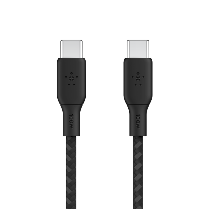 Belkin CAB014bt2MBK BoostCharge USB-C to USB-C Braided Cable 100W PD, 2M, Black