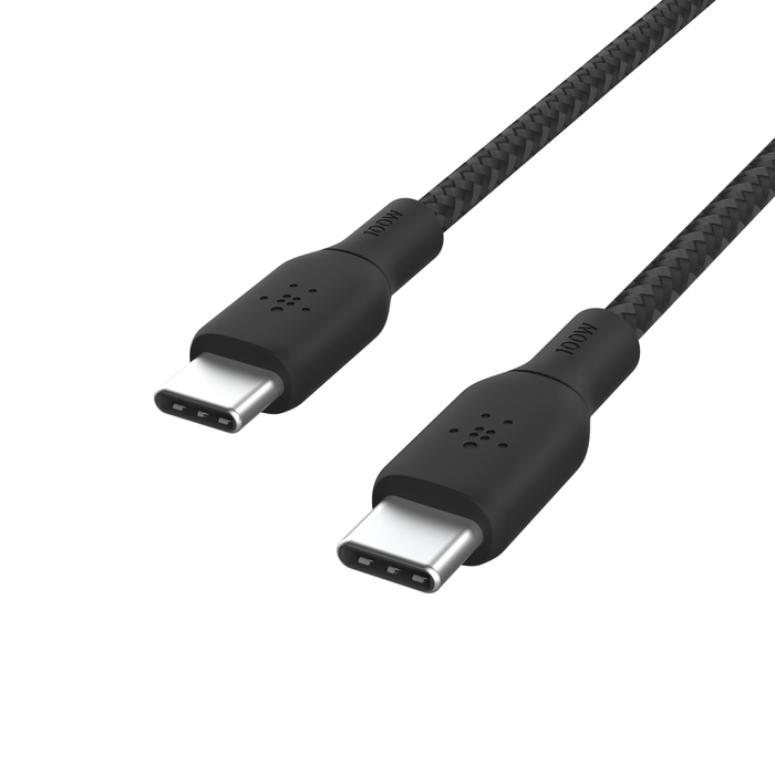 Belkin CAB014bt2MBK BoostCharge USB-C to USB-C Braided Cable 100W PD, 2M, Black