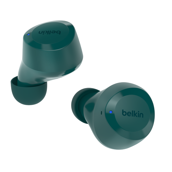 Belkin AUC009btTE SOUNDFORM BOLT True Wireless Earbuds, Teal and White