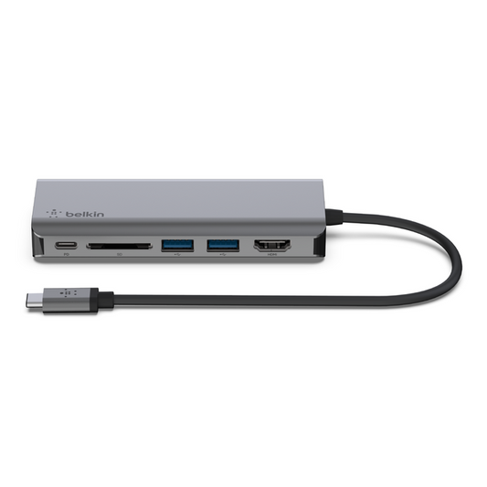 محول بلكين AVC008btSGY USB-C متعدد المنافذ 6 في 1