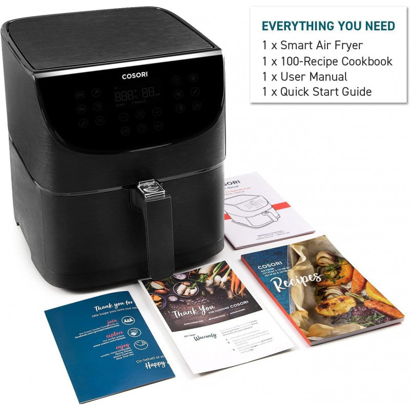 COSORI Smart WiFi Air Fryer, 5.5L, Black