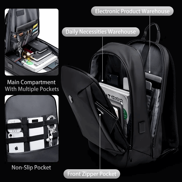 Arctic Hunter Smart Business Backpack B00443