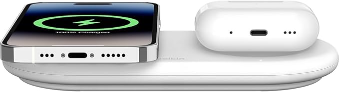 2 - in - 1 Wireless Charging Station with Qi2 (15W) - Tic Tac - Wireless Chargers