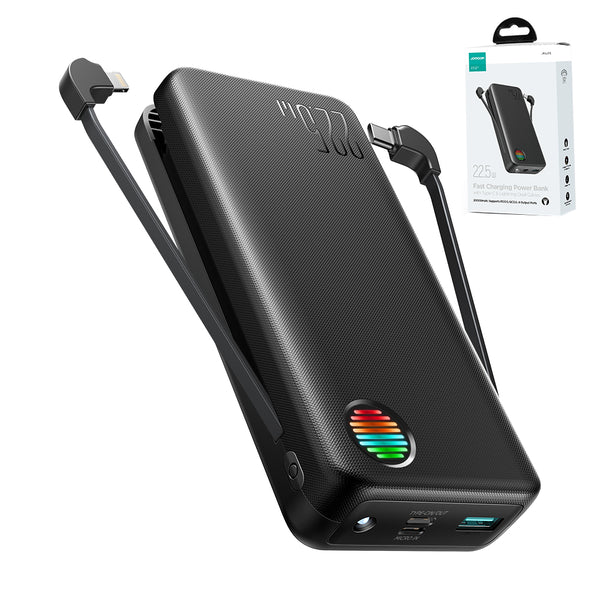 22.5W Power Bank with iPhone & Type - C Dual Cables - Tic Tac - Bower Banks