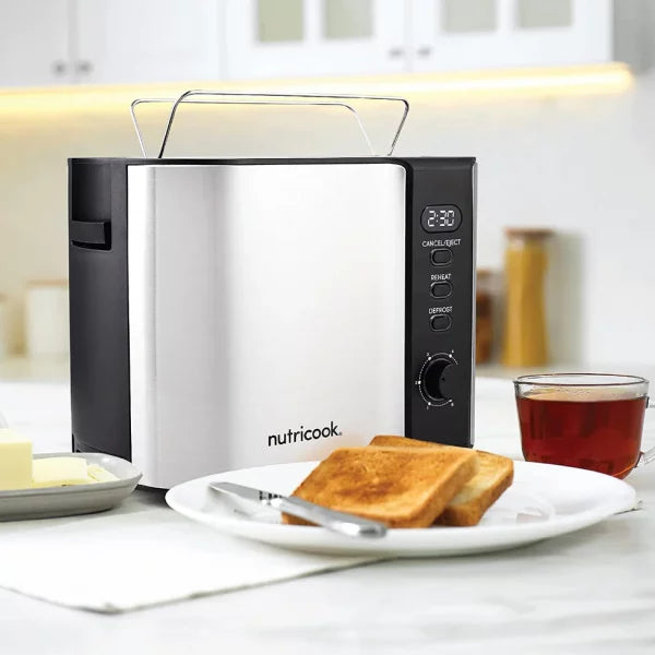 Nutricook 2 Slice Stainless Steel LED Digital Nutricook 2 Slice Stainless Steel LED Digital Toaster, 800 WattNutricook 2 Slice Stainless Steel LED Digital Toaster, 800 Watt, 800 Watt