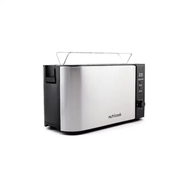 Nutricook 4 Slice Stainless Steel LED Digital Toaster, 1500 Watt