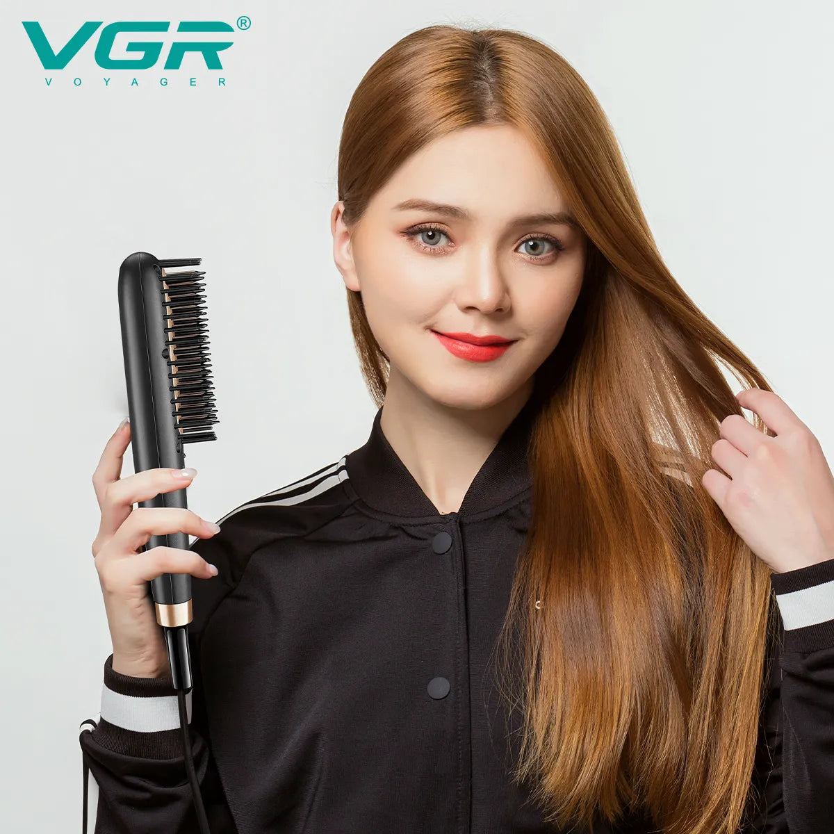 VGR V-568 Professional Hair Straightener Comb with Indicator light - Tic Tac