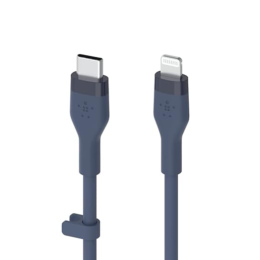 Belkin BOOST Flex USB-C Silicone Cable with Lightning Connector, 1M