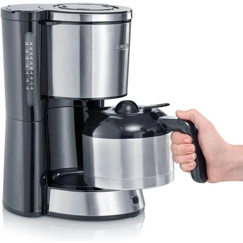 4847 - ماكينة صنع القهوة الأمريكية بإبريق ستانلس ستيل من سيفيرن - Tic Tac - Coffee Maker - Jordan