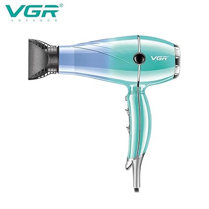 VGR V-452 Professional Salon Series Hair Dryer 2000-2400W AC Motor 3 Heat Setting Independent Cool Shot Styling Comb Nozzle Overheating Protection with Turbo Function & 2 Speed Setting - Tic Tac