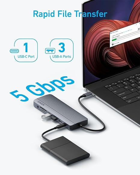 A83890A1 Anker USB-C Hub (14-in-1, Triple display) - Tic Tac