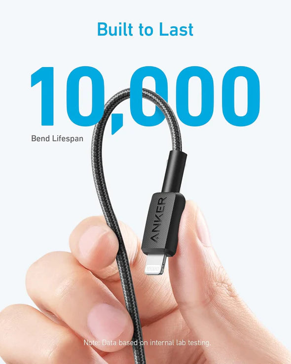 A81B6H11 Anker 322 USB-C to Lightning Cable (6ft Braided) - Tic Tac