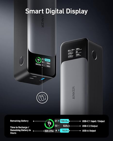 A1340011 Anker 737 Power Bank Black