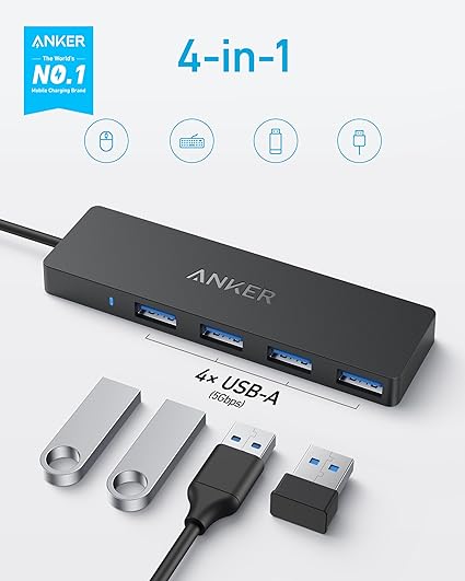 8309G11 Anker USB-C Data Hub(4-in-1, 5Gbps) - Tic Tac