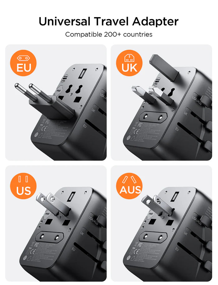 JOYROOM JR-TCW02 65W Universal Travel Adapter - Tic Tac