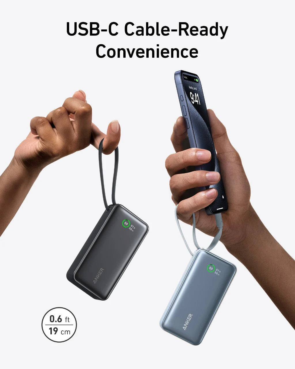 A1259H31 Anker Nano Power Bank(30W,Built-In USB-C Cable) - Tic Tac