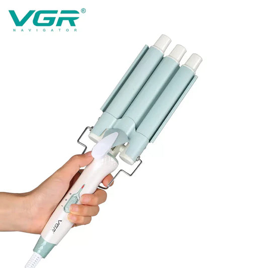 VGR V-595 3 Barrel Hair Curler For Women - Tic Tac