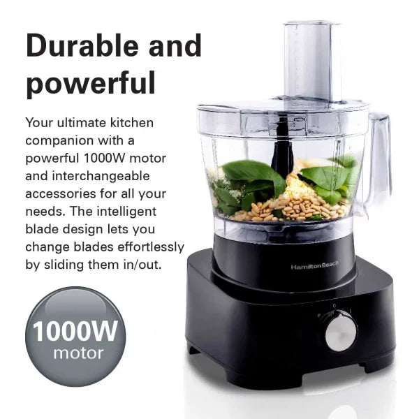 Hamilton Beach 11 In 1 Food Processor 1000W, FP1012-ME