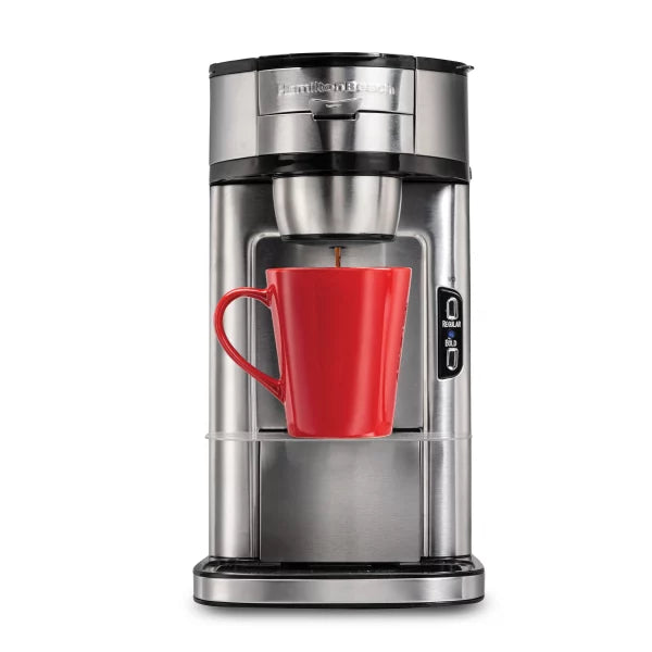 Hamilton Beach Scoop Single Serve Coffee Maker, Stainless Steel, 49981-SAU