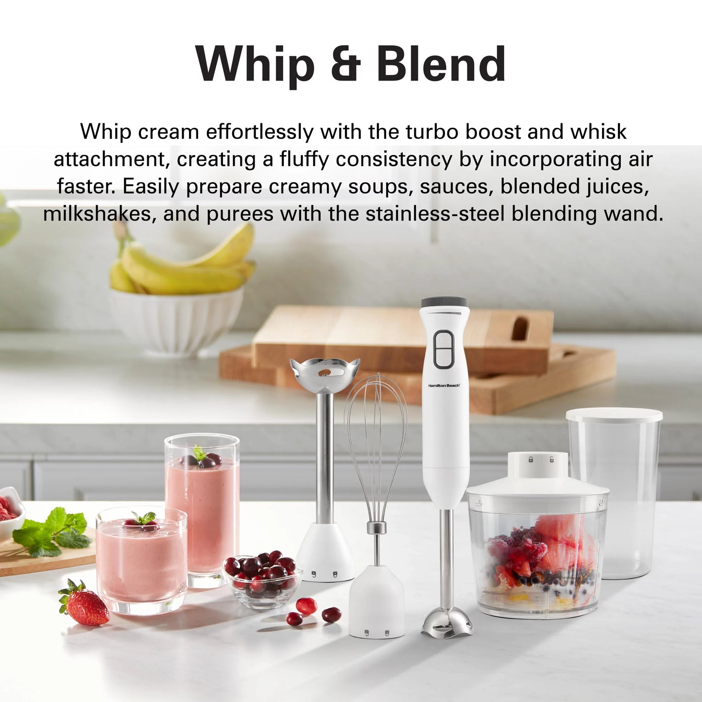 Hamilton Beach Turbo Boost Hand Blender 600W, HB6040-ME