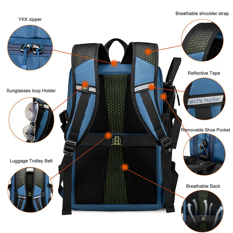 Arctic Hunter Outdoor Basketball Backpack Sports B00391