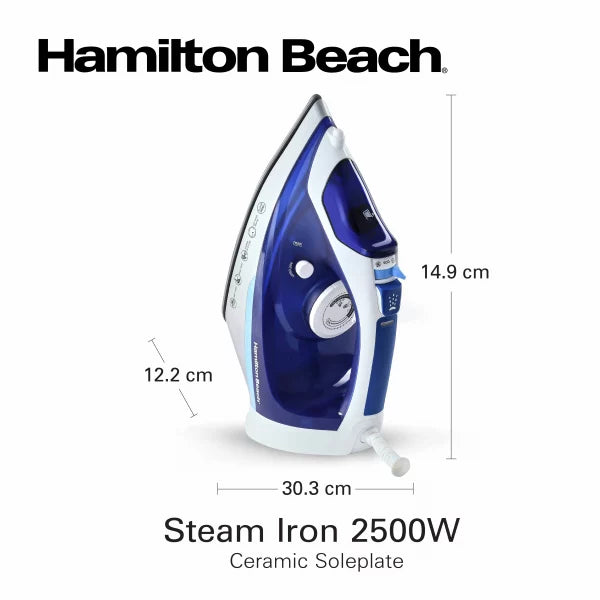 Hamilton Beach Steam Iron Ceramic 2500W, ST3797-ME