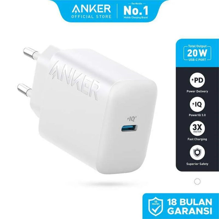 Anker 20W USB - C Wall Charger - Tic Tac - Fast Charger