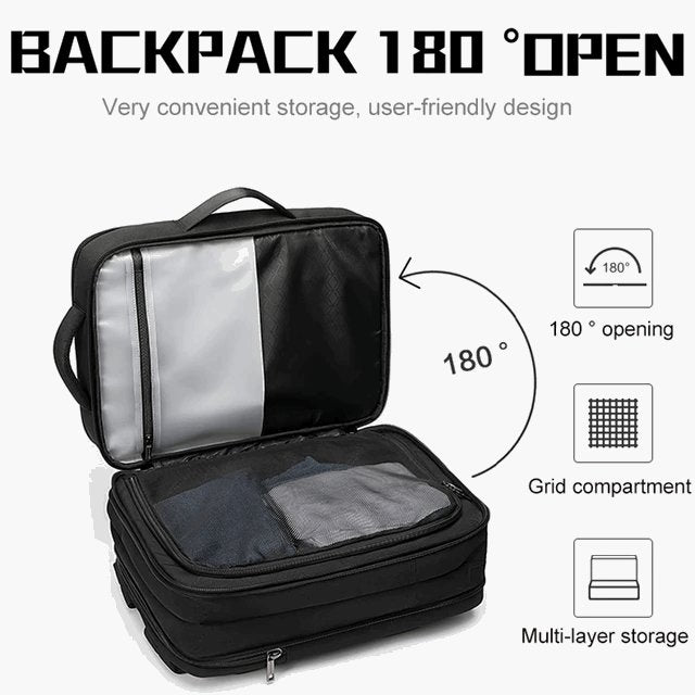 Arctic Hunter Expandable Laptop and Travel backpack Model Number: B00345 - Tic Tac - backpack