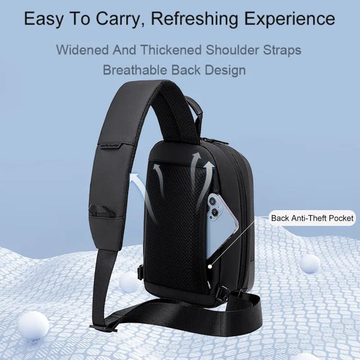 Arctic Hunter Lightweight Waterproof Glossy Chest bag Model Number XB00551 - Tic Tac - backpack