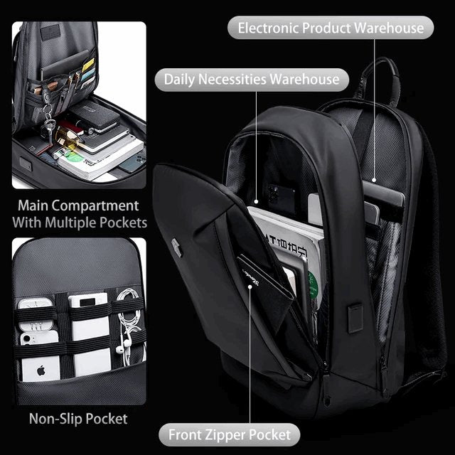 Arctic Hunter Smart Business Backpack B00443 - Tic Tac - backpack