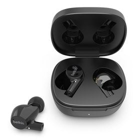 Belkin AUC004btBK SOUNDFORM RISE True Wireless Earbuds, Black - Tic Tac - Earbuds