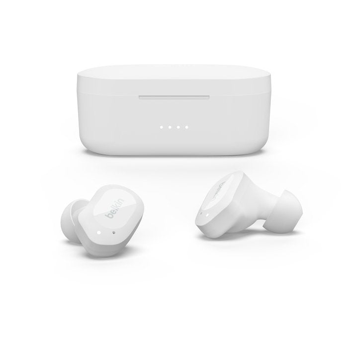 Belkin AUC005btWH SOUNDFORM™ Play True Wireless Earbuds, White - Tic Tac - Earbuds