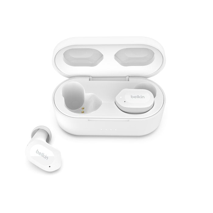 Belkin AUC005btWH SOUNDFORM™ Play True Wireless Earbuds, White - Tic Tac - Earbuds