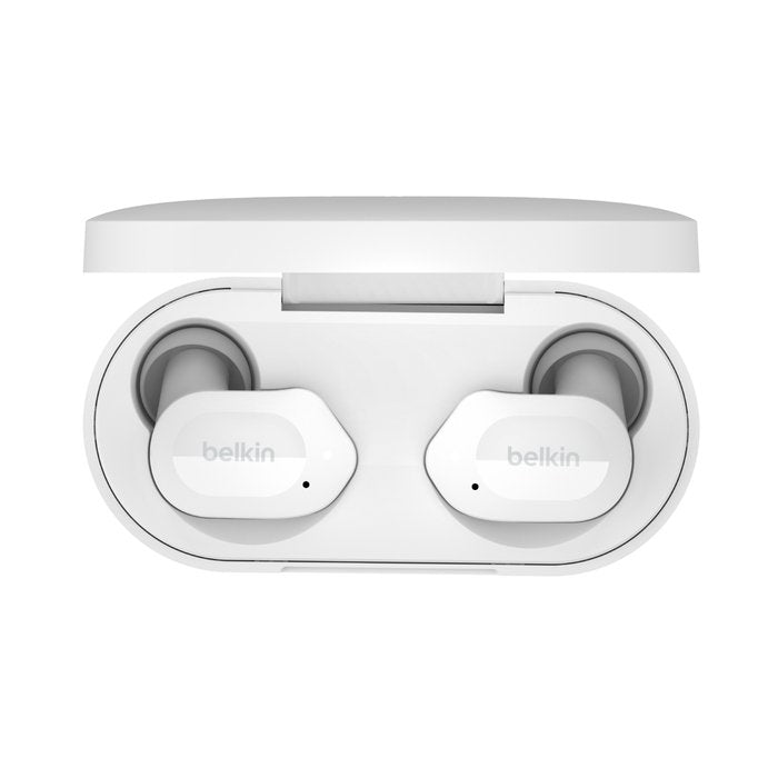 Belkin AUC005btWH SOUNDFORM™ Play True Wireless Earbuds, White - Tic Tac - Earbuds