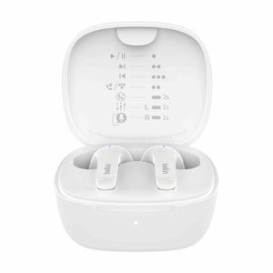 Belkin AUC010btWH SoundForm Motion True Wireless Earbuds, White and Black - Tic Tac - Earbuds