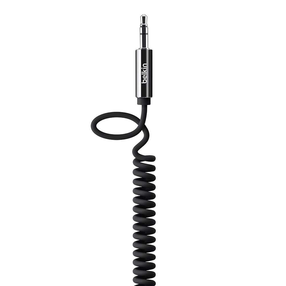 Belkin AV10126cw06 - BLK MIXIT?™ Coiled 3.5mm Aux Cable, 1.8m - Tic Tac - CABLE