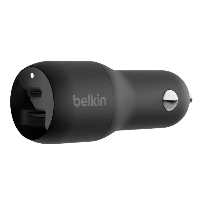 Belkin BoostCharge 37W Dual USB PD PPS Car Charger - Tic Tac - Car Charger