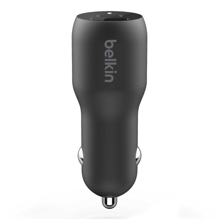 Belkin BoostCharge 37W Dual USB PD PPS Car Charger - Tic Tac - Car Charger